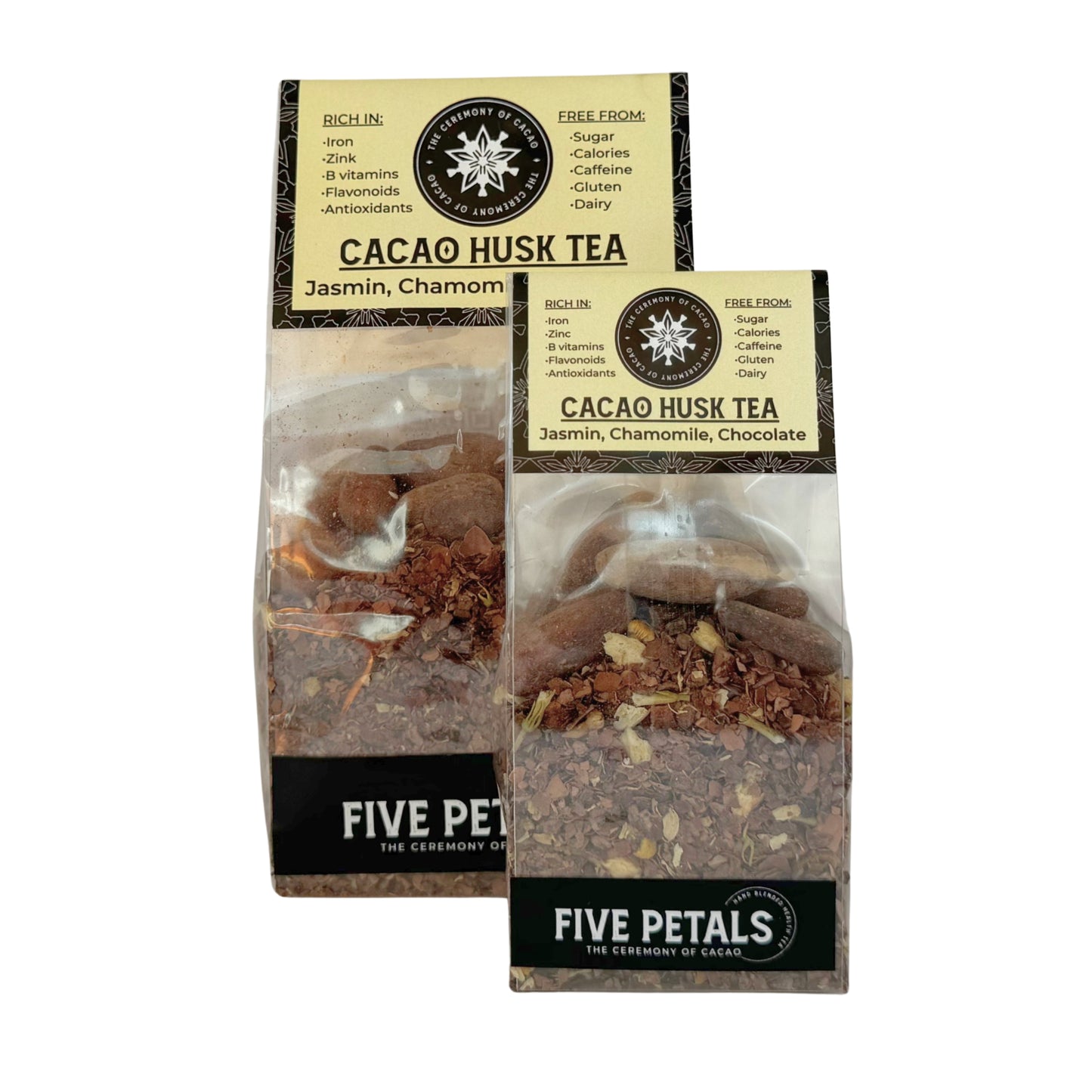 Jasmine, Chamomile, Chocolate Cacao Husk Tea