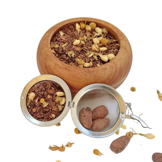 Jasmine, Chamomile, Chocolate Cacao Husk Tea